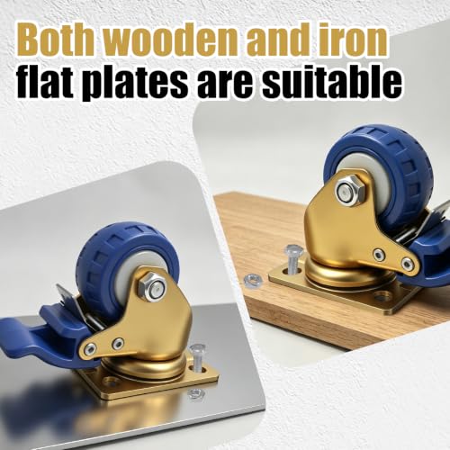 Golden Blue Wheel Low Gravity Heavy Duty Caster