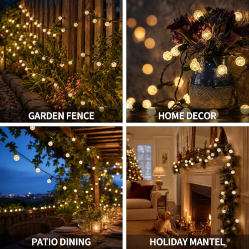 G14 Slow Twinkle Warm White Christmas Globe Lights