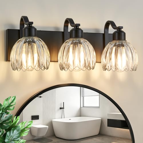 Crystal Vanity Light Fixture Over Mirror