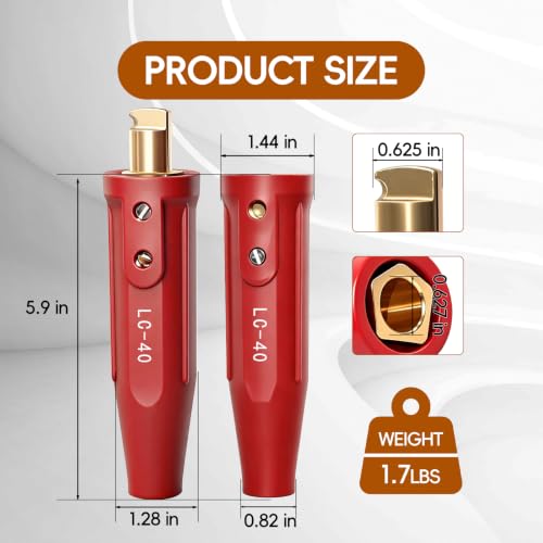 LC 40 Welding Leads Quick Connector