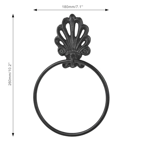 Rust Vintage Cast Iron Solid Towel Ring