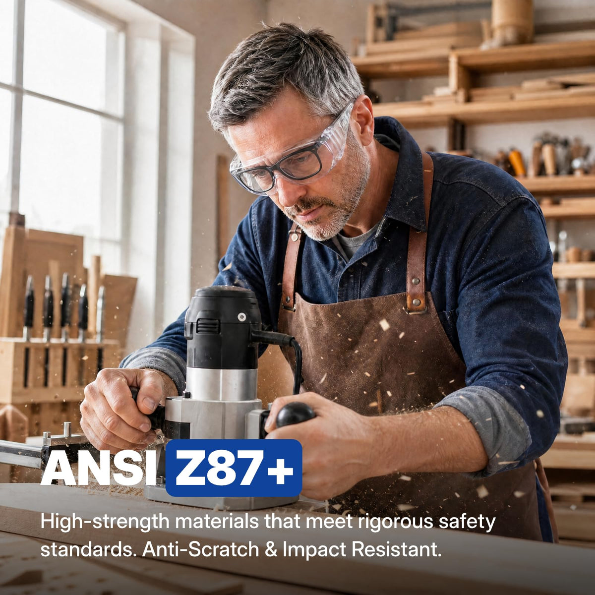 Safety Glasses Over Eyeglasses 12 Pack ANSI Z87.1