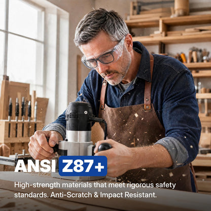 Safety Glasses Over Eyeglasses 12 Pack ANSI Z87.1