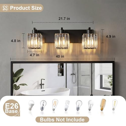Modern Crystal Bathroom Vanity Lights
