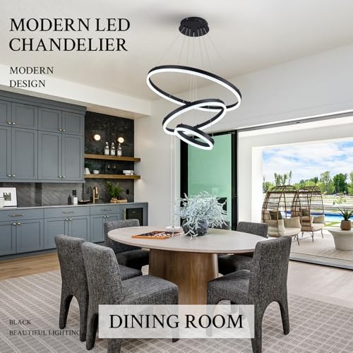 Modern Chandelier LED Dimmable LED Pendant Light for Dining Room Light Fixture