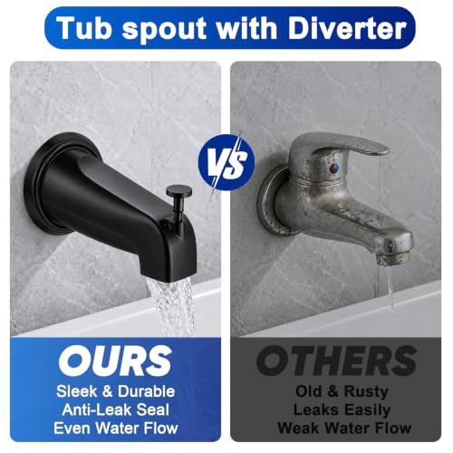 Universal Tub Spout with Diverter