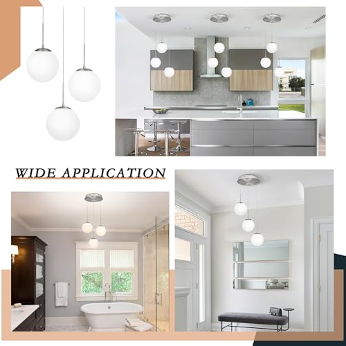 6" Modern Globe Pendant Light Mid
