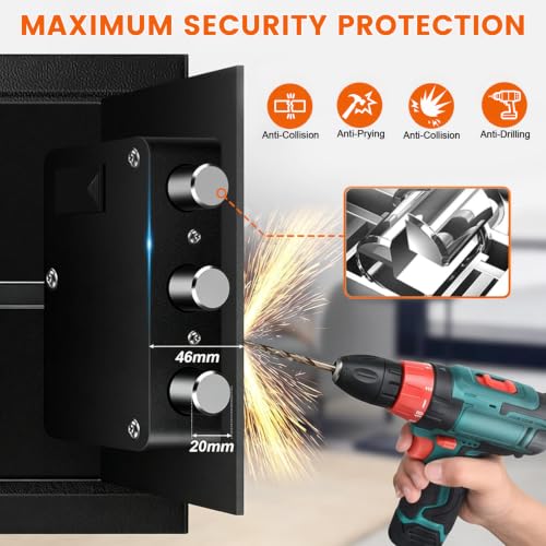 Large Home Safe Water and Fireproof with Digital Keypad Lock