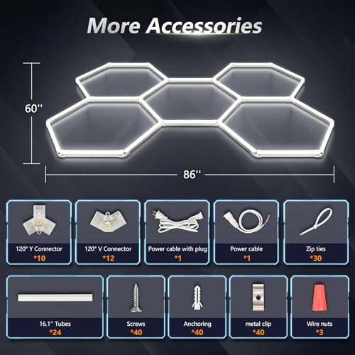 Hexagon LED Garage Light