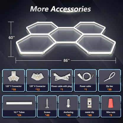 Hexagon LED Garage Light