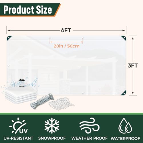Clear Tarps Heavy Duty Waterproof