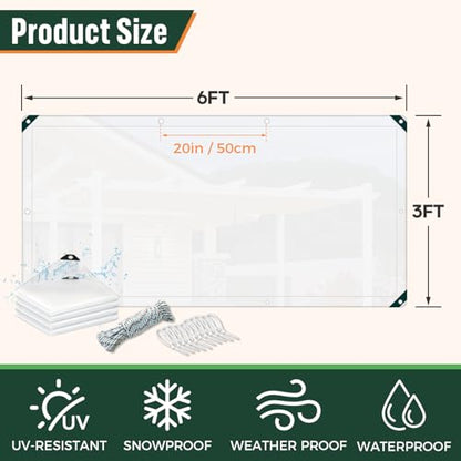 Clear Tarps Heavy Duty Waterproof