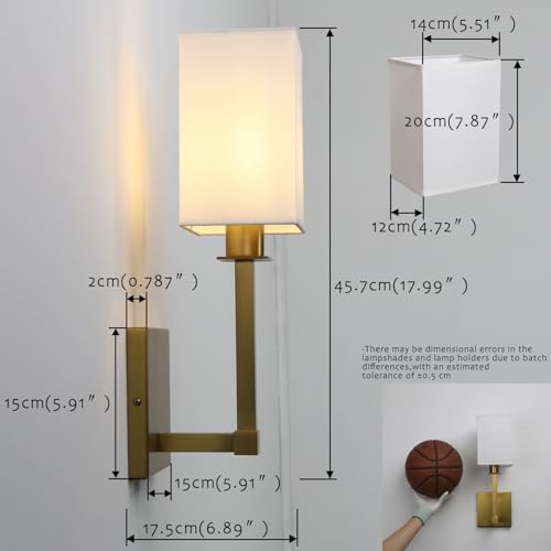 Hardwired Wall Sconces Set of 2