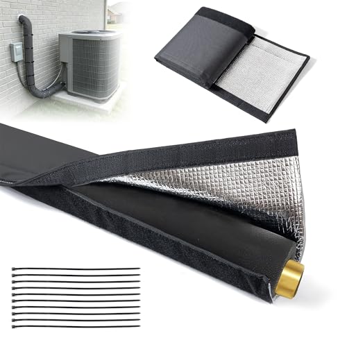 5 Layers HVAC Copper Pipe Insulation Wrap Cover 78.7x10.63inch