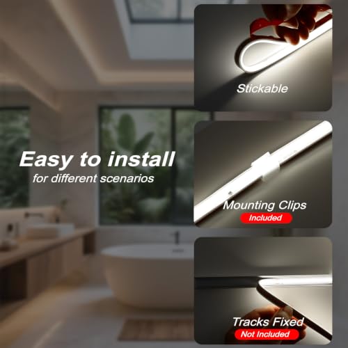 AC 120V ETL COB LED Strip Light 6500K Cool White IP65 32.8FT (32.8FT)