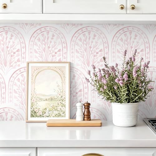 Damask Peel and Stick Wallpaper Geometric Contact Paper for Bedroom
