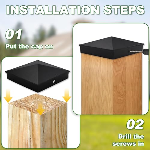 Heavy Duty Aluminum Pyramid Post Caps Cover