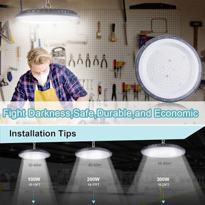 100W UFO LED High Bay Light with US Standard Plug