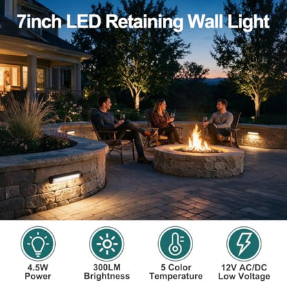 7 Inch LED Retaining Wall Lights