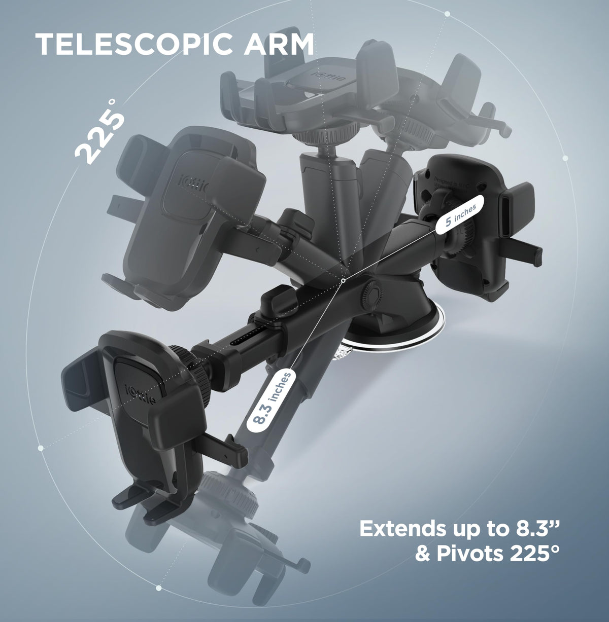 Easy One Touch Classic Dash & Windshield Smartphone Mount iPhone 18 (Classic)