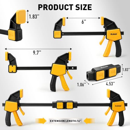 6" Mini Bar Clamps for Woodworking