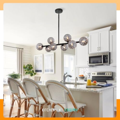 Globe Linear Chandelier 16 Light Dining Room Light Fixture
