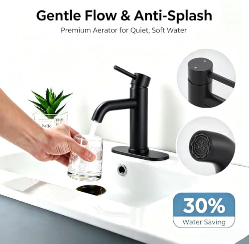 Single Handle Bathroom Sink Faucet