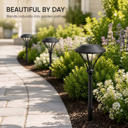 Pathway Lights Low Voltage Outdoor Landscape Lighting 1W 60 Lumen 3000K 12V AC Path Lights Warm White Light with Connector Spike Stake for Garden Yard Driveway Lawn