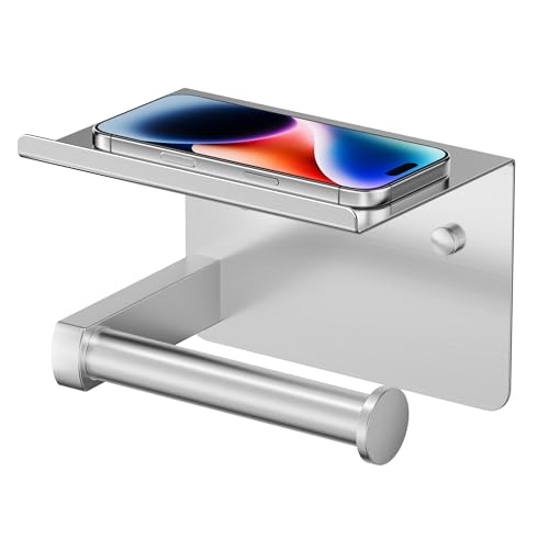 Toilet Paper Holder with Shelf