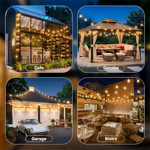 Outdoor String Lights with Remote