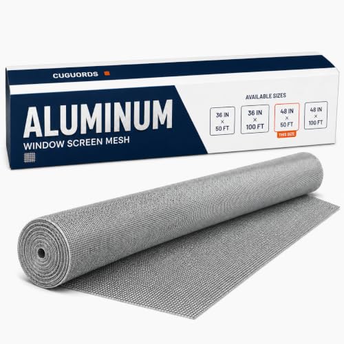 48In x 100Ft Aluminum Window Screen Mesh