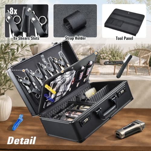 Barber Accessory Case Profesional Barbers Briefcase Tool Case