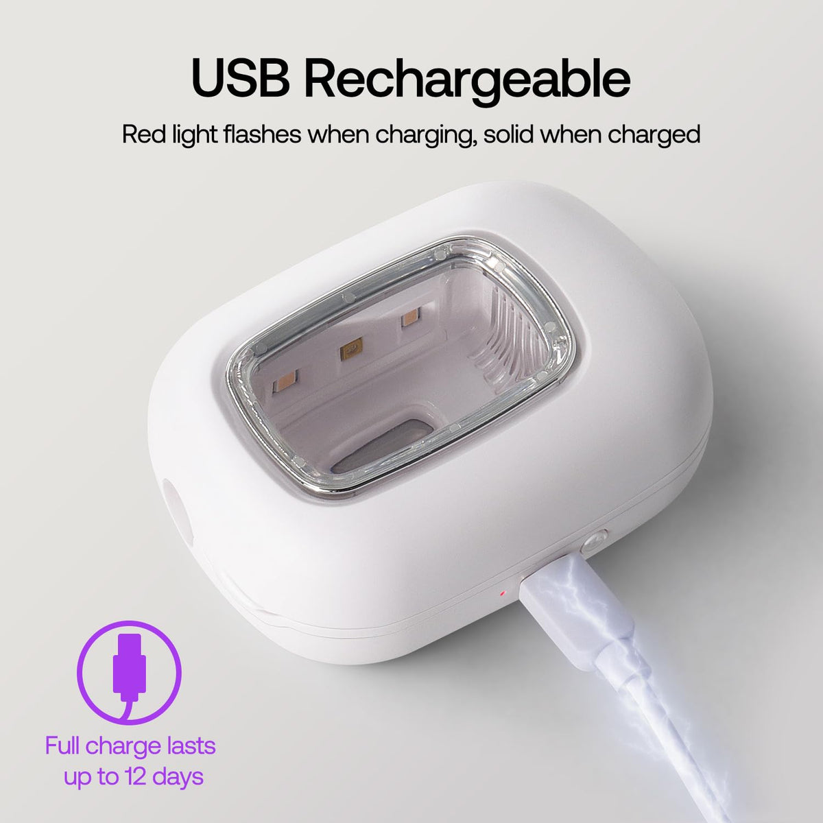 UV Toothbrush Sanitizer Holder (White)