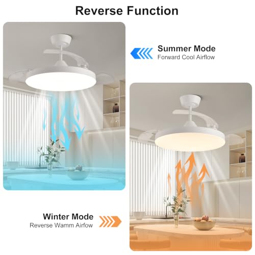 42 Inch Retractable Ceiling Fan