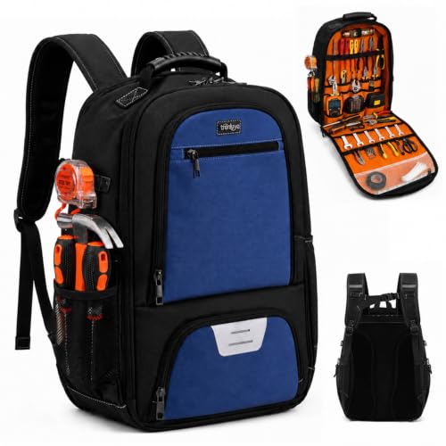 Tool Backpack for Men with Laptop Sleeve