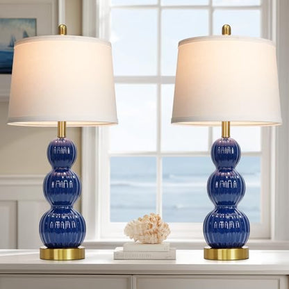 Ceramic Table Lamps Set of 2 for Living Room