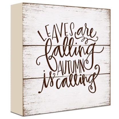 Fall Decorations for Home Wood Sign Fall Decor Shelf Decor