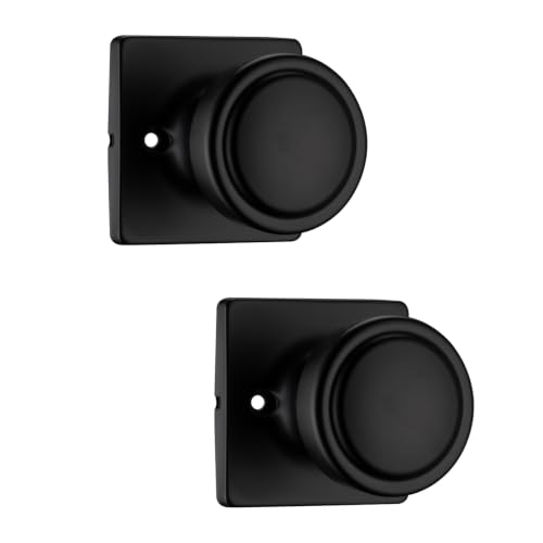 Black Door Knobs with Turn Lock for Privacy Door Use