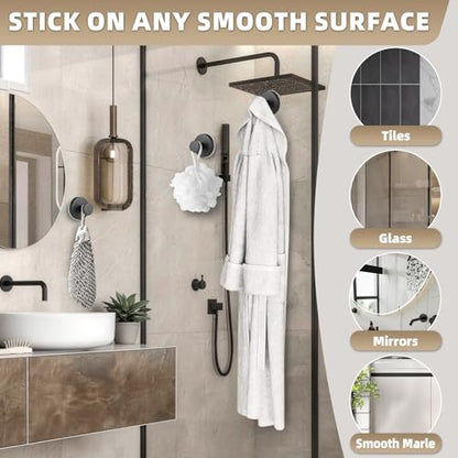 15 lb Suction Cup Hooks for Shower