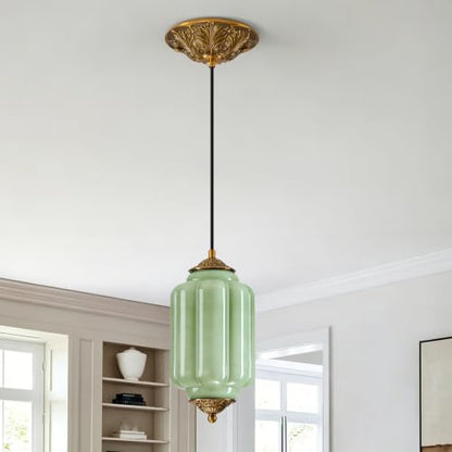 Vintage Glass Pendant Light