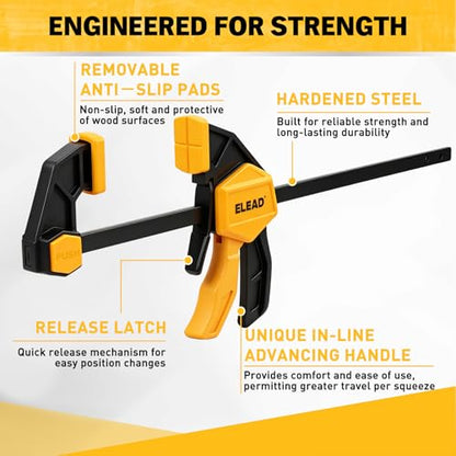10 Piece Bar Clamps for Woodworking (10-Piece)