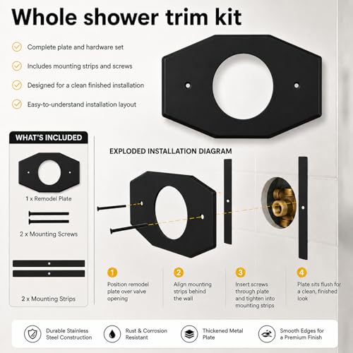 One Hole Remodel Cover Shower