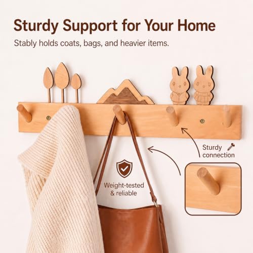 Decorative Wooden Wall Hooks