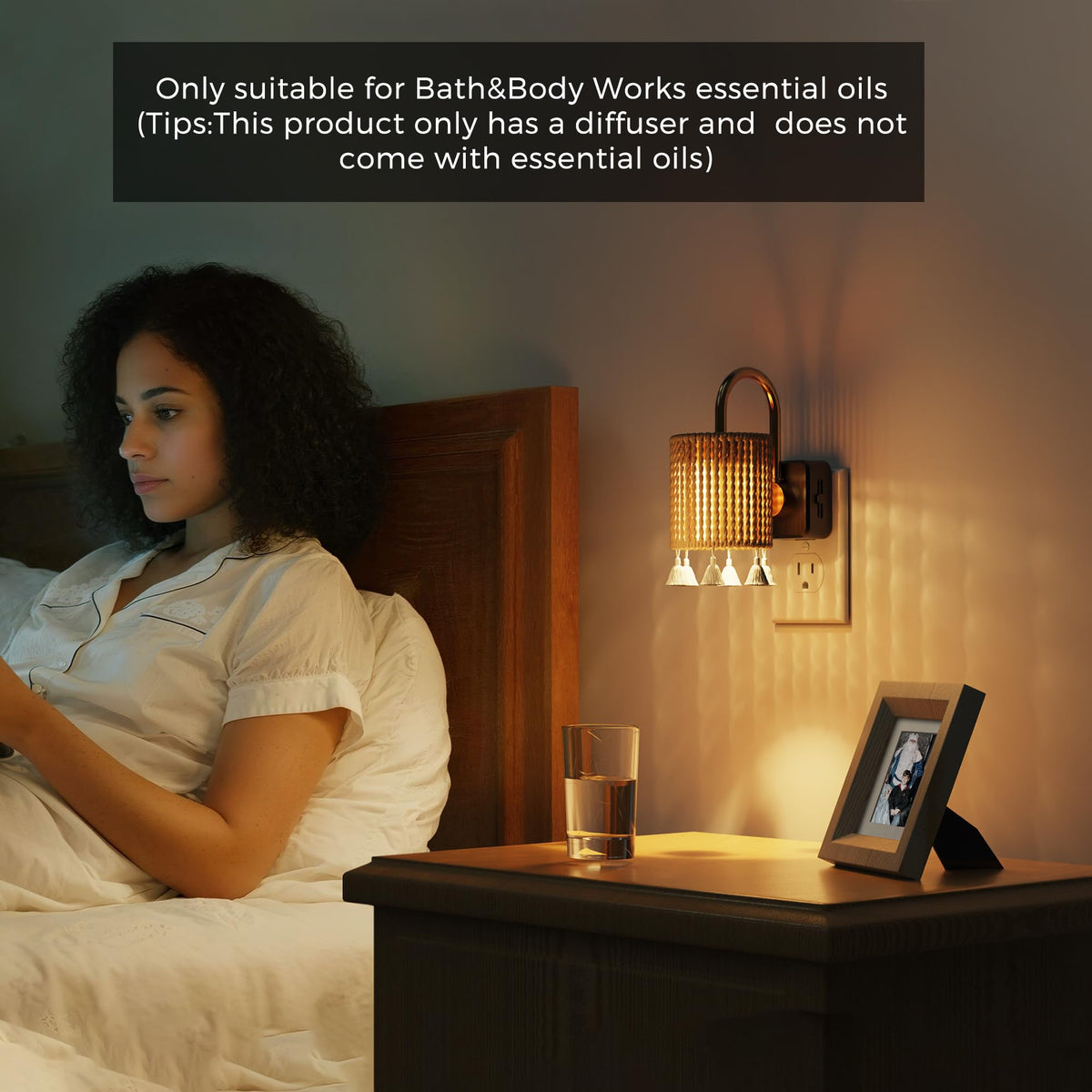 Night Lights Plug into Wall (Gold Ring-3000K / 1 Pack)