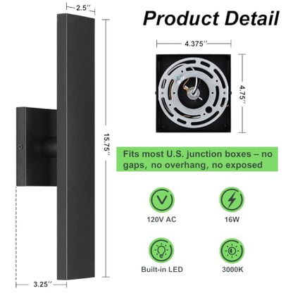 Long LED Outdoor Wall Lights