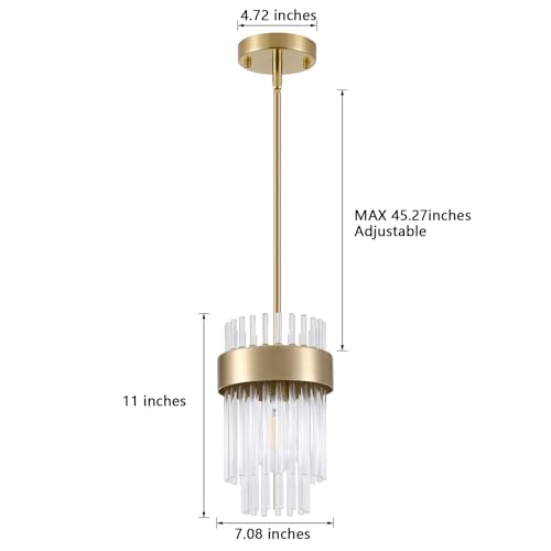 Gold Long Pendant Lights Kitchen Island P