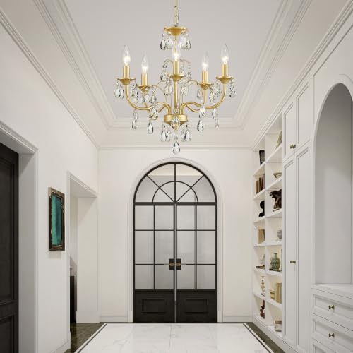 Modern Crystal Chandeliers for Dining Room Light Fixture for Bedroom Living Room Kitchen Entryway Bar Bathroom