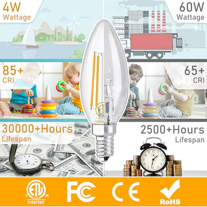 E12 Candelabra LED Bulbs Dimmable