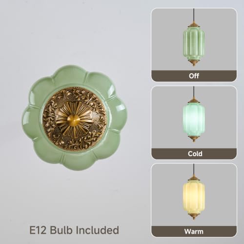 Vintage Glass Pendant Light