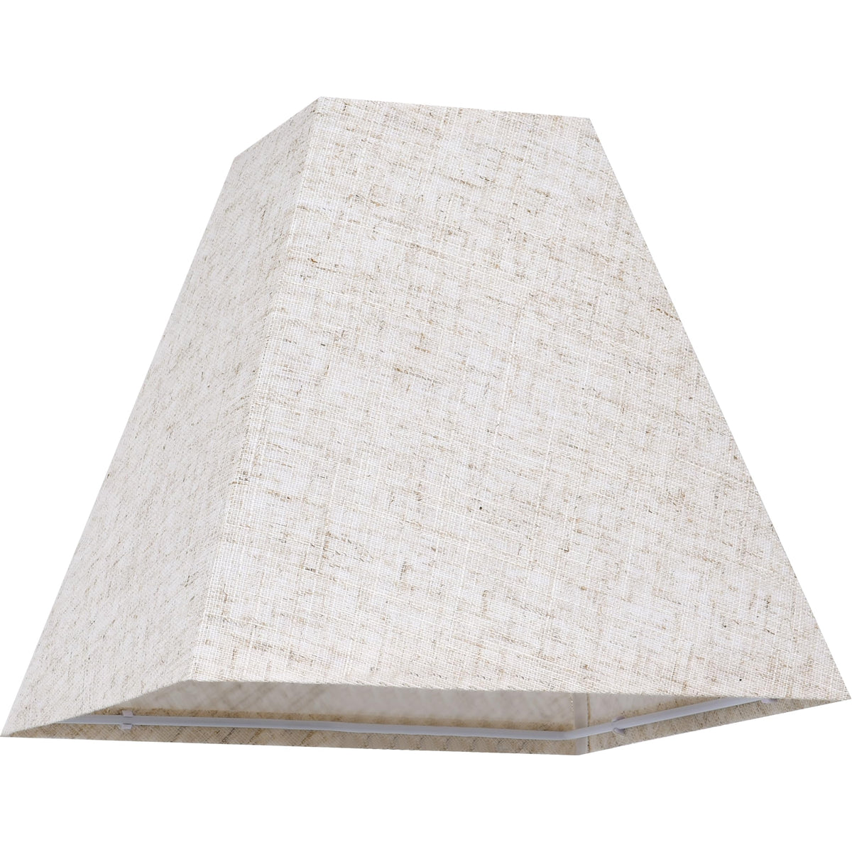 Mini Square Lamp Shades Set of 2 Small 4"×9"×8.3" Bedroom Lamp Decor (Beige-oatmeal linen / 4 × 9 × 8.3 inches (2 pack))